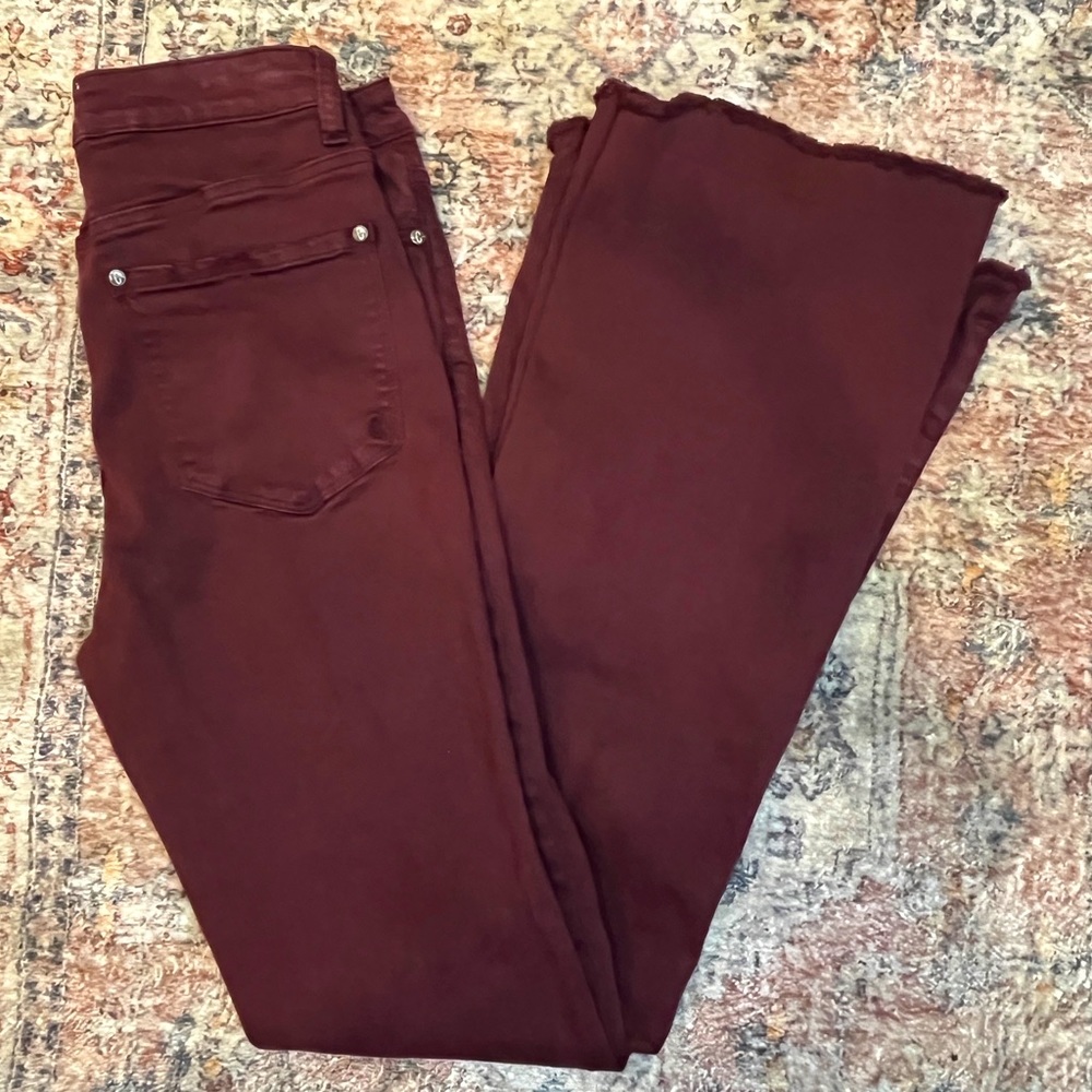 Rockin C Maroon Flare Jeans Size 29